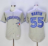 Toronto Blue Jays #55 Russell Martin Gray 2016 Flexbase Collection Stitched Jersey,baseball caps,new era cap wholesale,wholesale hats